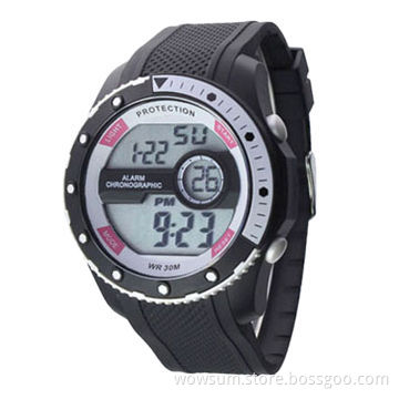 Fashion Digital Sports Watches, Good-quality Digital Movement with Eco-friendly Material
